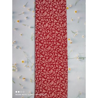 2m Vải lụa lạnh hoạ tiết hoa nhí - lụa Mango chính phẩm