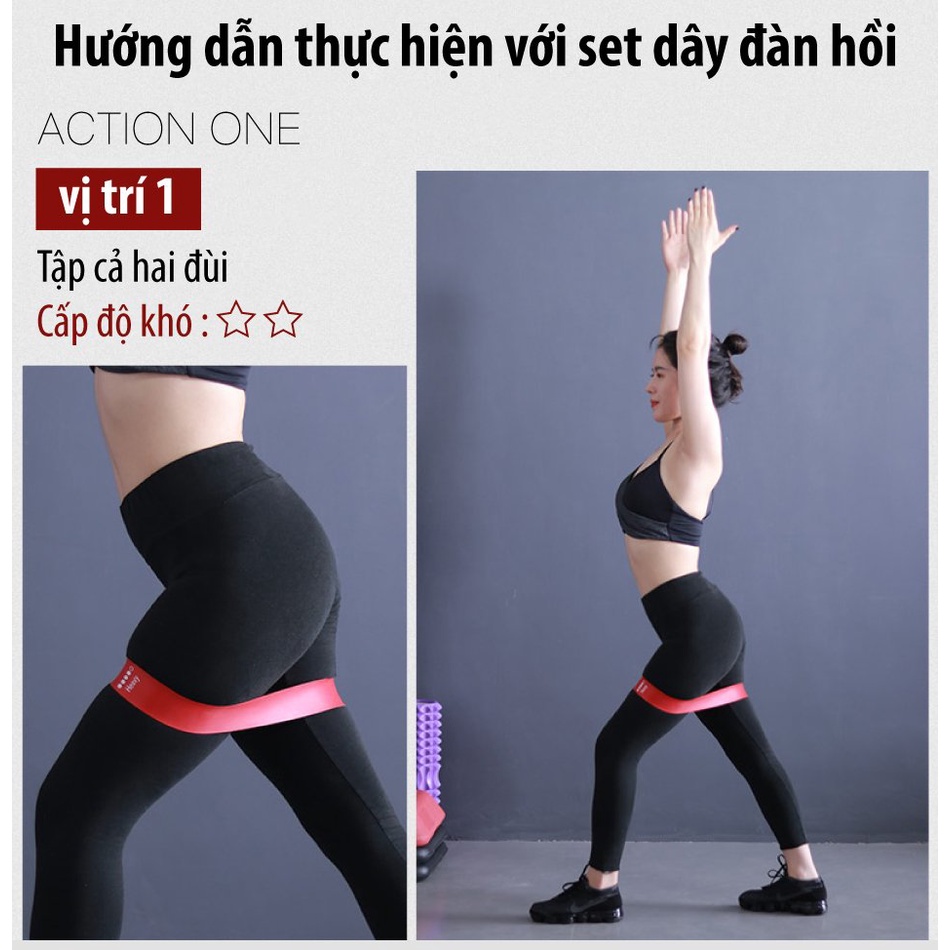 BG Dây đàn hồi kháng lực tập Gym Yoga Thái Lan cao cấp đa năng mới 2023 XANH BIỂN (M) 6-9KG HOT