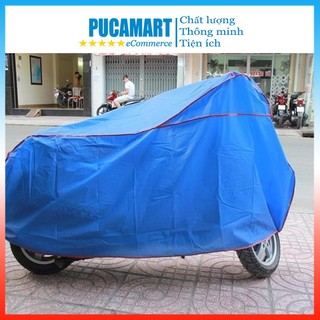 Bạt Phủ Xe Máy PUCA, Bạt Che Mưa, Nắng, Vải Không Thấm Dài 2m, Ngang 0.7m Hàng Việt Nam Tiện Ích