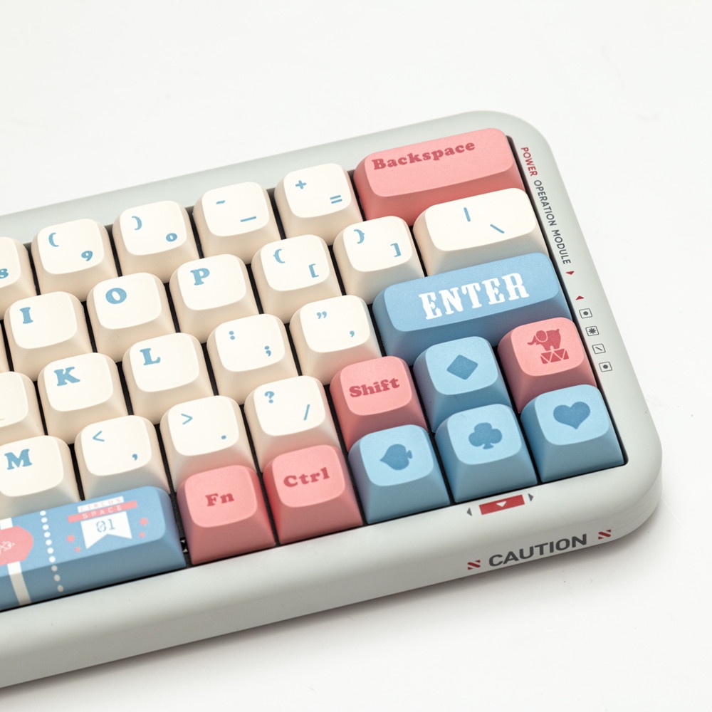 140 Phím Circus Keycaps XDA Profile Anime dễ thương PBT Dye Sub Bàn phím cơ MAC Keycap