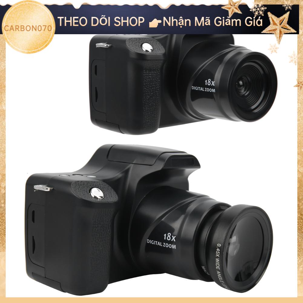 [Hàng Sẵn] Máy Ảnh Kỹ Thuật Số 3.0 in Màn hình LCD 18X Zoom HD SLR Tiêu cự dài cầm tay【Carbon070】