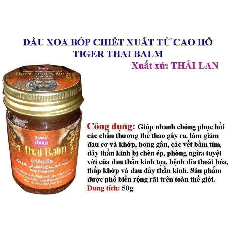Cao xoa xương khớp bana thái lan 50gr