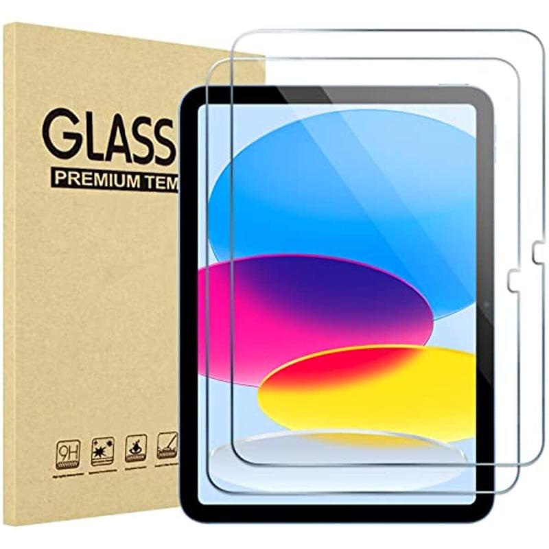 Set 2 Kính Cường Lực Trong Suốt Bảo Vệ Màn Hình Cho iPad 10th Gen 10.9 inch 2022 iPad Pro 11 2022 Air 5 Air 4 iPad 10.2