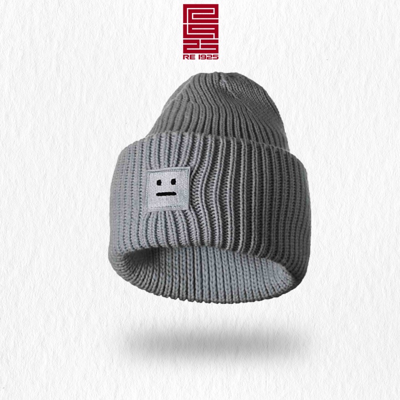 Mũ len - nón len beanie trơn mặt cười nam nữ unisex phong cách ulzzang Hàn Quốc Re1925 Studio ML07
