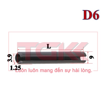 Chốt định vị vòng hở D6