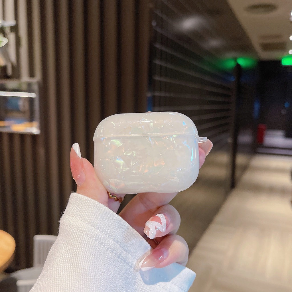 Vỏ Bảo Vệ Hộp Sạc Tai nghe không dây AirPods 1 2 Pro2 2022 gen3 2021 Bằng TPU Silicone Mềm Họa Tiết Lấp Lánh