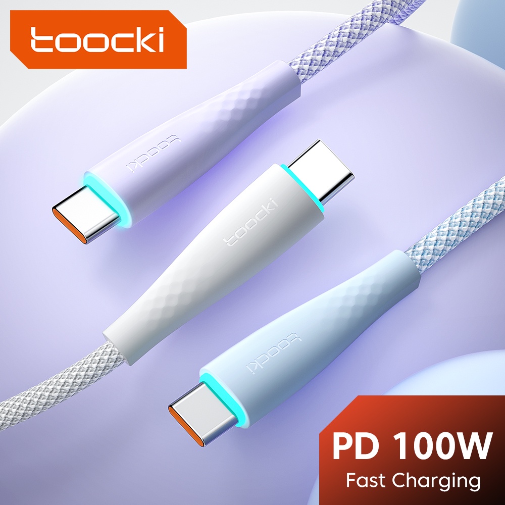 Cáp sạc nhanh Toocki 100W PD 60W USB C sang USB C dành cho Xiaomi POCO