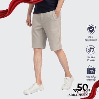 Quần short nam ARISTINO mềm nhẹ, phom Regular fit thoải mái, chất liệu thấm hút tốt, thoáng khí - ASO033S1