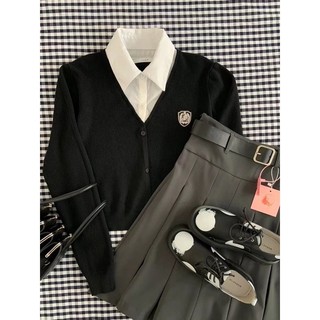 FREESHIP ÁO LEN CROTOP CỔ SƠ MI UNISEX