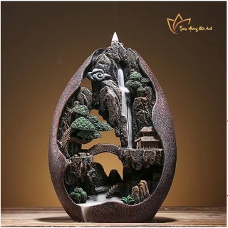 Thác Khói Trầm Hương - Tháp Chảy Ngược Cao Cấp - Quà Tặng Phong Thủy PHƯƠNG BẢO ÂN