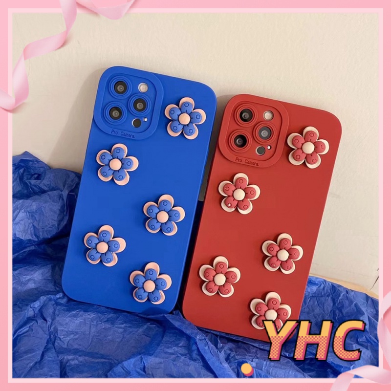 Ốp Điện Thoại Hình Hoa 3D Cho iPhone 6 / 6S / 6splus / se / 7 / 7plus / 8 / 8plus / X / xs / xsmax / 11 / 12 / 13 / 14 / Cộng Với / pro / pro max-077