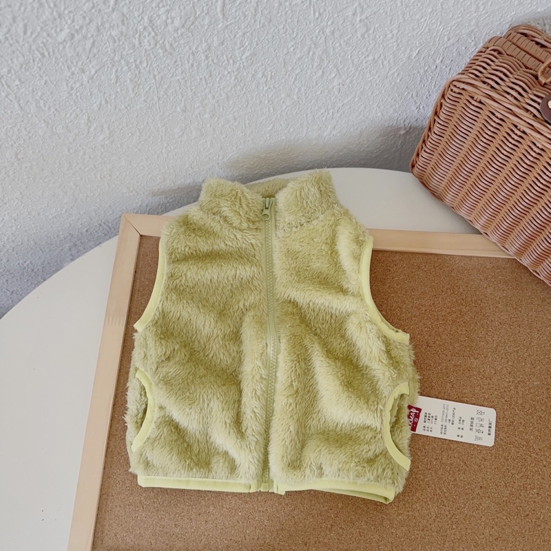 Áo gile lông cho bé hàng qc lông mềm mượt