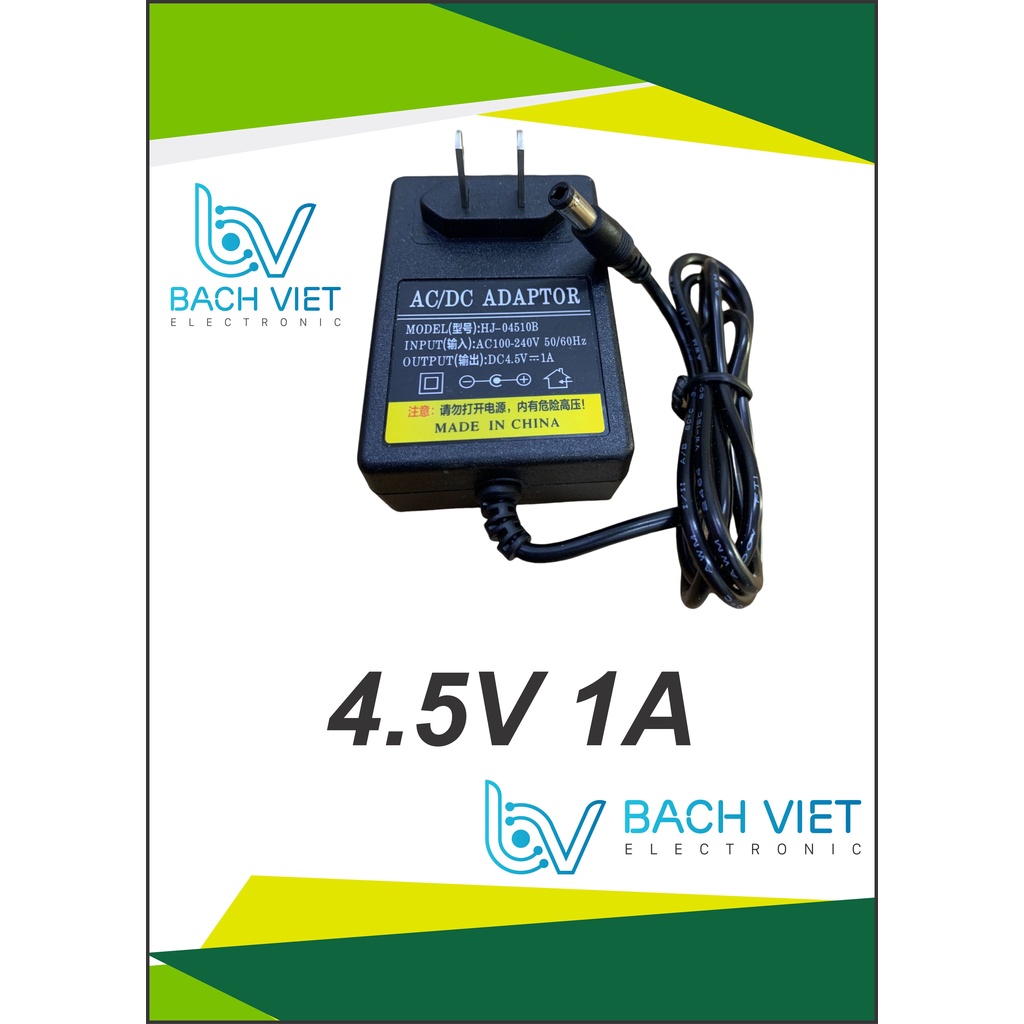 Adapter nguồn 3V / 4.5V / 5V / 6V / 7.5V / 9V / 12V - 1A / 2A / 3A / 5A - Jack DC 5.5mm