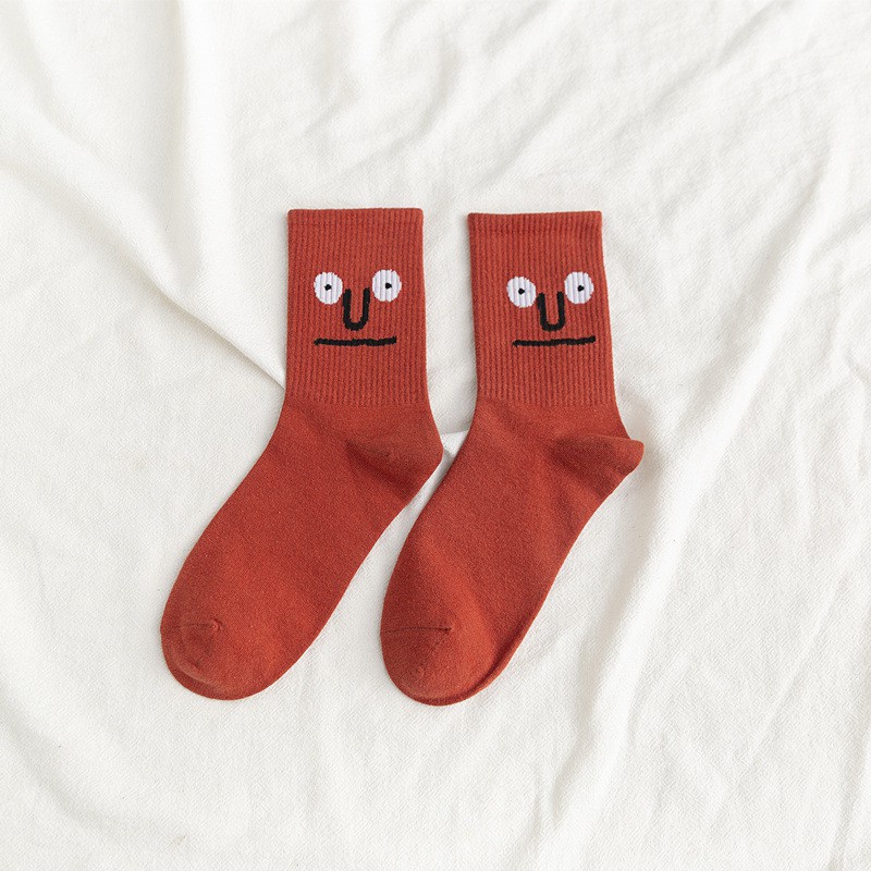 Vớ cotton Mềm In Họa Tiết elmo Vui Nhộn JP5 Cho Nữ