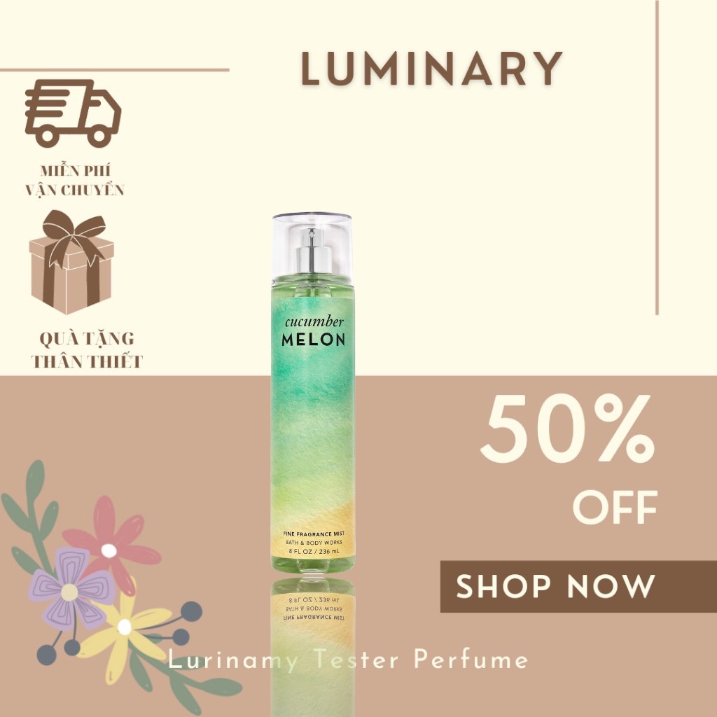 Xịt thơm toàn thân Bath and Body Works Cucumber MeLon