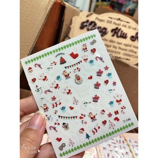 [HANGKIU] HÌNH DÁN NOEL ( GIÁNG SINH ) SIÊU KUTE NAILS