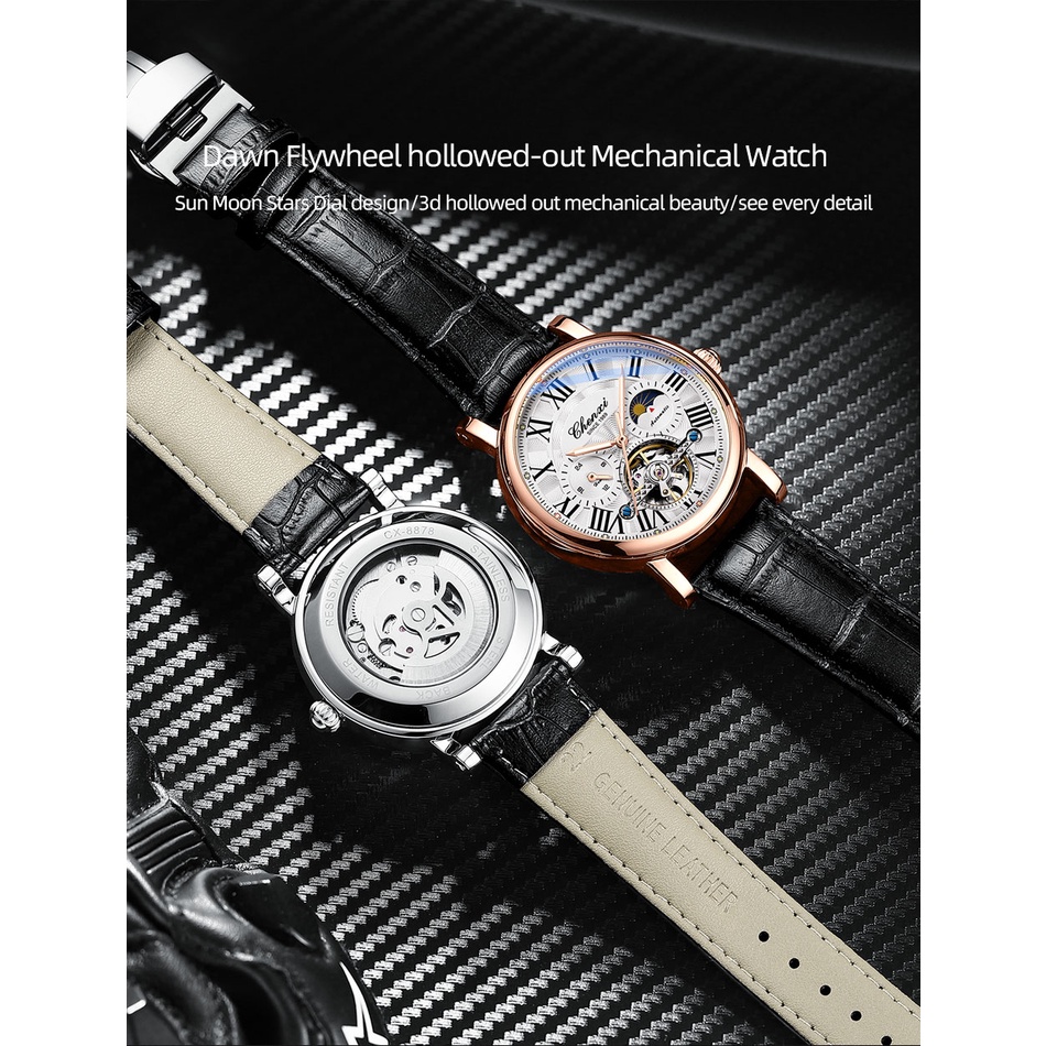 Đồng Hồ Cơ Tự Động tourbillon Chống Thấm Nước Thời Trang Cho Nam 2023