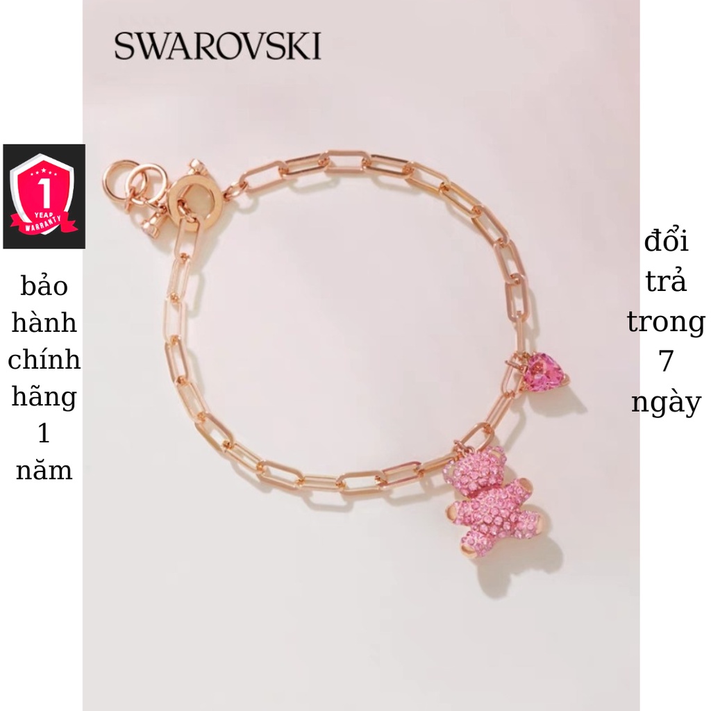 SWAROVSKY Vòng tay nữ . lắc tay TEDDY hàng chính hang đầy đủ giấy tờ bảo hành 1 năm đổi trả miễn phí