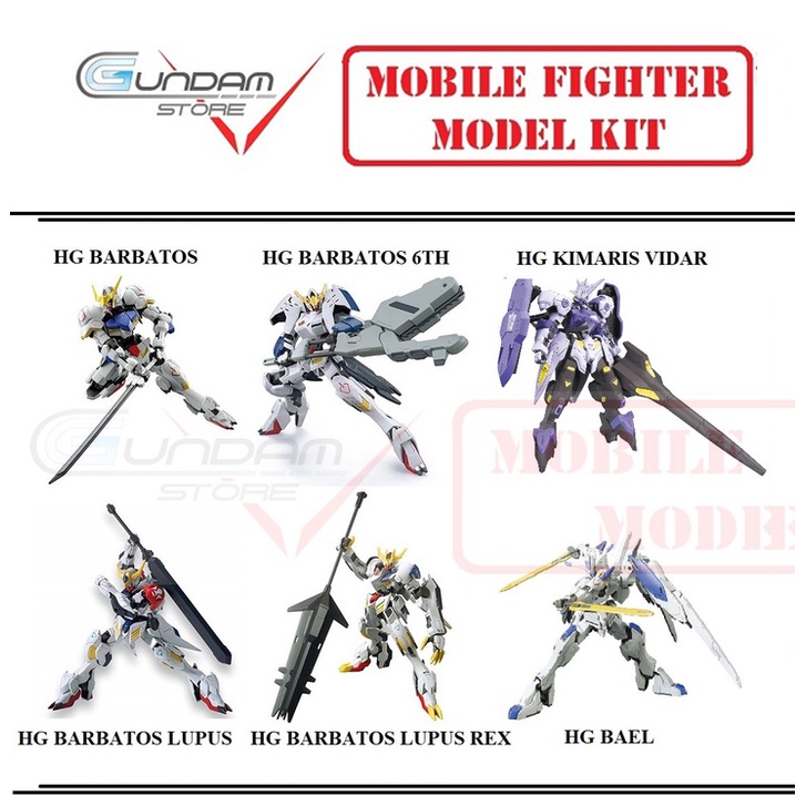 Mô Hình Gundam HG Barbatos Lupus Rex / Bael / Kimaris Vidar TT Hongli [ Tặng Base ] HGIBO 1/144 Đồ Chơi Lắp Ráp