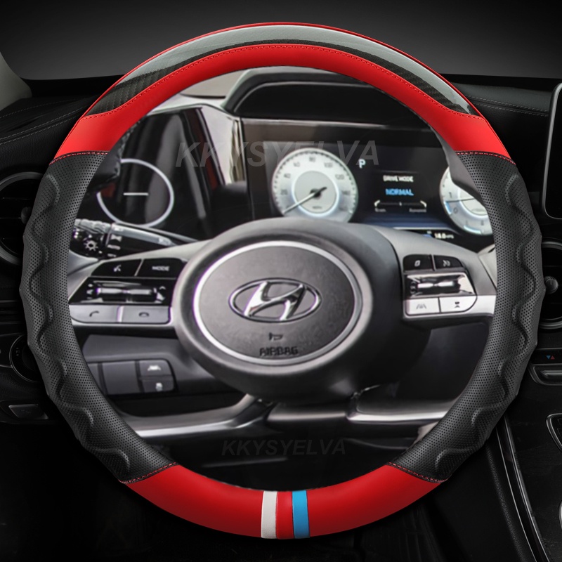 Bao Da Bọc Vô Lăng 38cm Cho Hyundai Tucson 2021 2022 NX4 Elantra 2020 Sonata 10th 2020 2021 2022