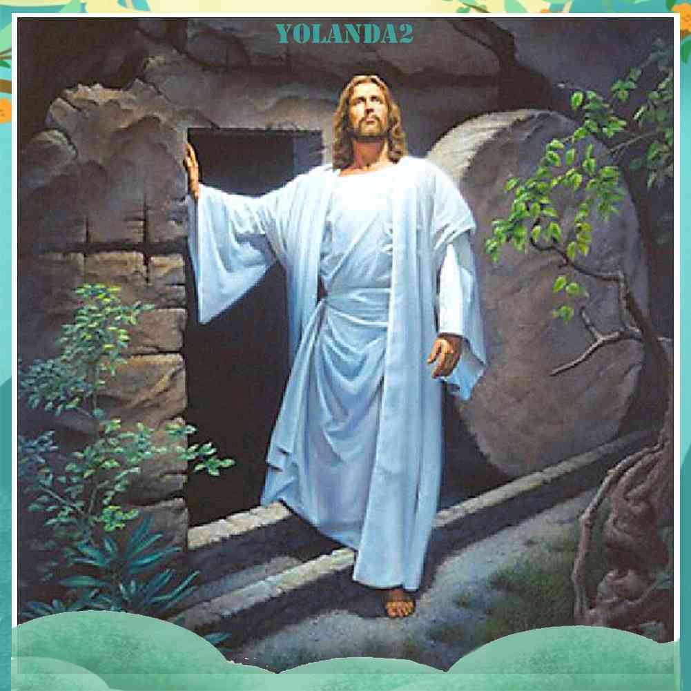 Tranh Đính Đá Kim Cương Toàn Bộ 5D DIY Hình Vẽ Chúa Jesus