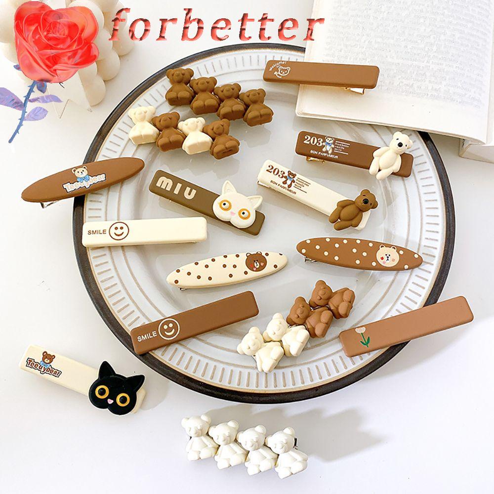 Kẹp tóc kiểu dáng hoạt hình phong cách Hàn Quốc nhiều thiết kế tùy chọn đơn giản dễ thương cho bạn nữ