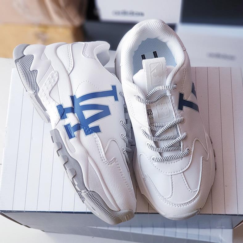 Giày thể thao MLB LA white, giày mlb chữ xanh la. size 36-43