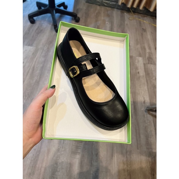 Giày búp bê nữ, Lolita đế cao 3 phân chất đẹp 2 quai chéo tôn chân dễ phối đồ