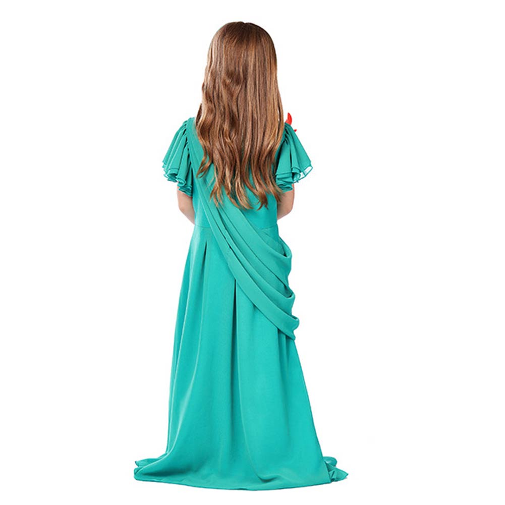 Đầm Hóa Trang Halloween Kèm Băng Đô Phong Cách Nữ Thần Hy Lạp Cho Bé Gái XS