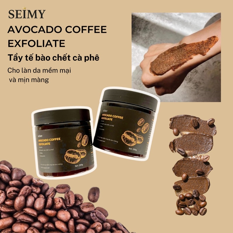 Tẩy Tế Bào Chết Cà Phê Body Seimy - Avocado Coffee Exfoliate | BigBuy360 - bigbuy360.vn