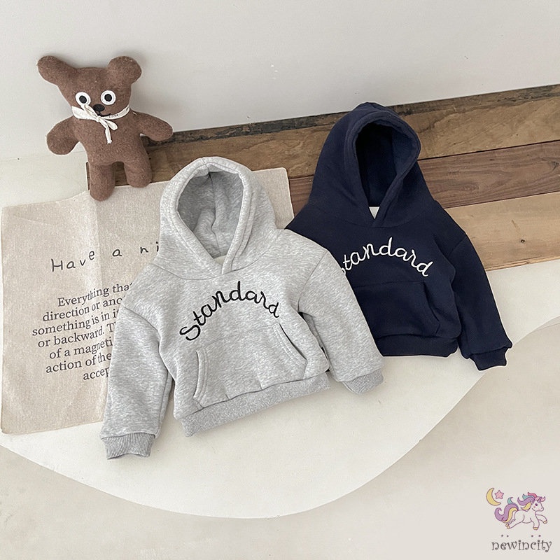 Áo Hoodie In Chữ Phong Cách Hàn Quốc Cho Bé