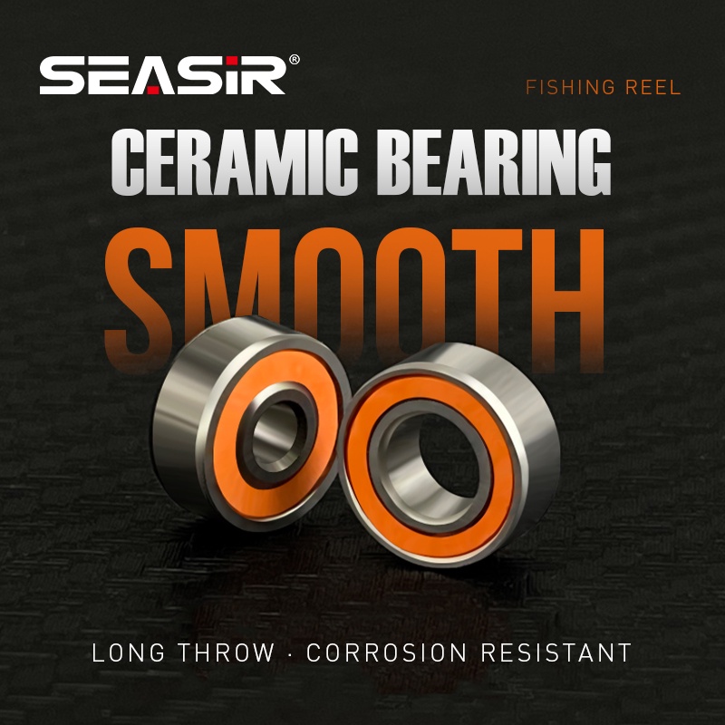 SEASIR Máy Câu Cá Máy Câu Mồi Máy Câu Spinnin Vòng Bi Gốm Lai Vòng Bi Chất Lượng Cao Hoàn Toàn Bằng Gốm 3*10*4Mm 5*10*4Mm