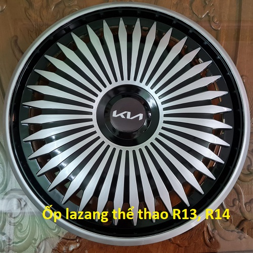 Ốp  mâm lazang k250 thể thao logo kia 2 bánh sau