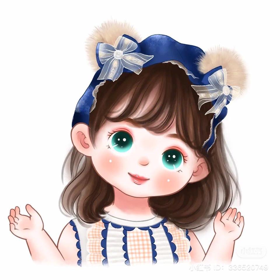 Hình ủi nhiệt - hình ép nhiệt - bé gái dễ thương