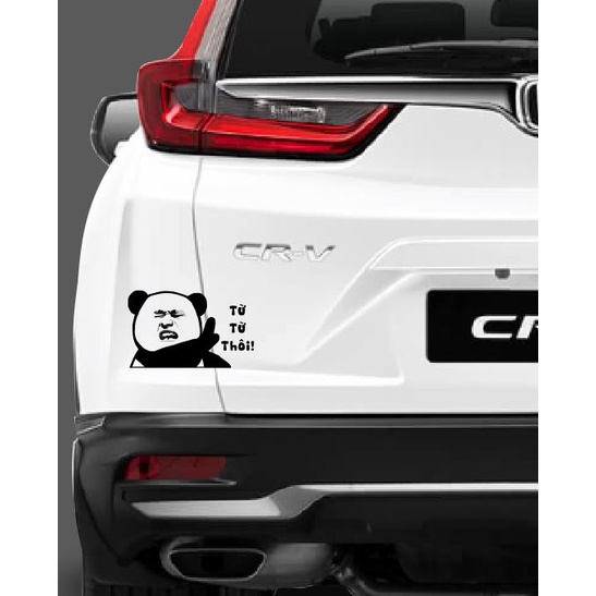 Tem, decal. logo dán xe vui vẻ ngộ nghĩnh, dán mọi màu xe