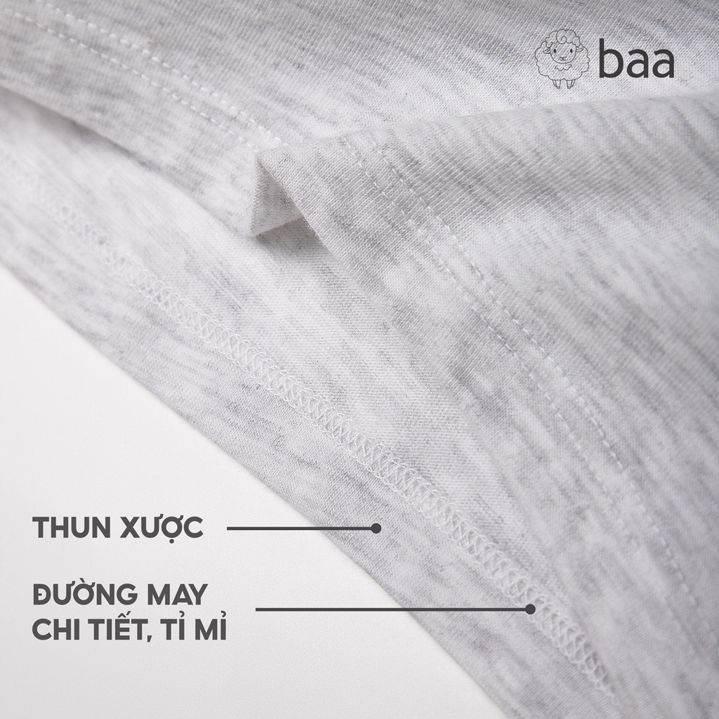 Đồ bộ bé trai cotton in họa tiết, bộ ngủ bé trai từ 1 tuổi - 7 tuổi Baa Baby - BT-DB03N-03