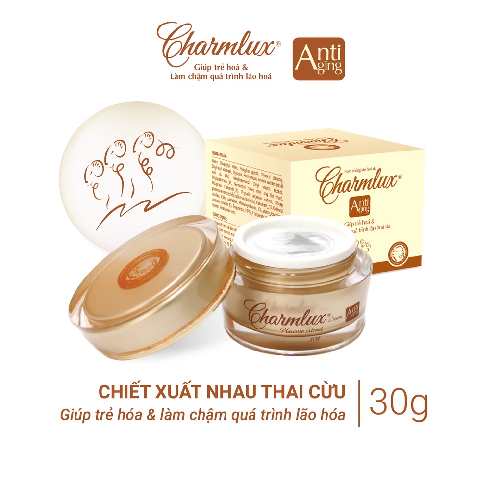 Kem dưỡng da chiết xuất nhau thai cừu Charmlux Anti - Aging Hộp 1 lọ 30g