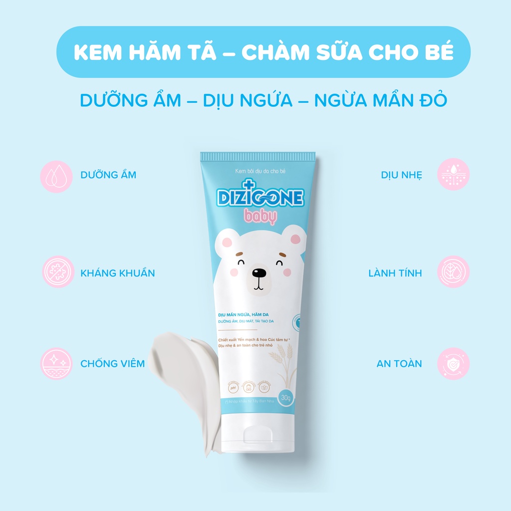 Bộ ba hăm tã - chàm sữa - mẩn ngứa dung dịch dizigone 300ml & xịt dizigone - ảnh sản phẩm 4