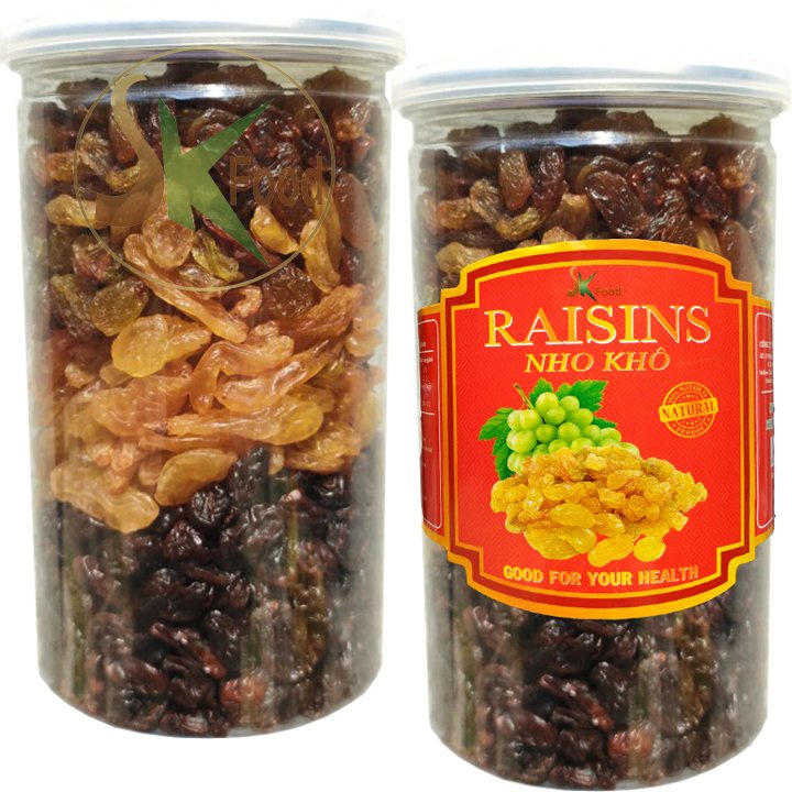 500g nho khô 3 màu cao cấp tốt bổ dưỡng tốt cho sức khỏe SK FOOD