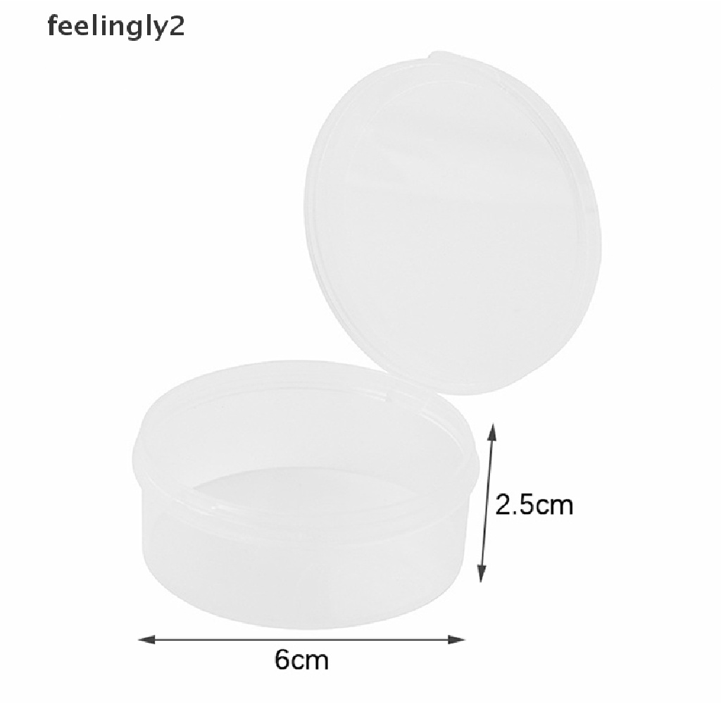 Bộ 3 Hộp Nhựa Trong Suốt 6X2.5cm Đựng Trang Sức Tiện Dụng