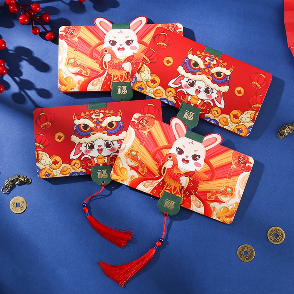 2023 Happy New Year Angpao/Bao lì xì hình hổ hoạt hình dạng gấp độc đáo đáng yêu