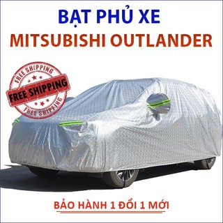Bạt che phủ xe ô tô 7 chỗ Mitsubishi Outlander chống nắng mưa bụi bẩn, bạt trùm xe ô tô 3 lớp chống nóng không thấm nước