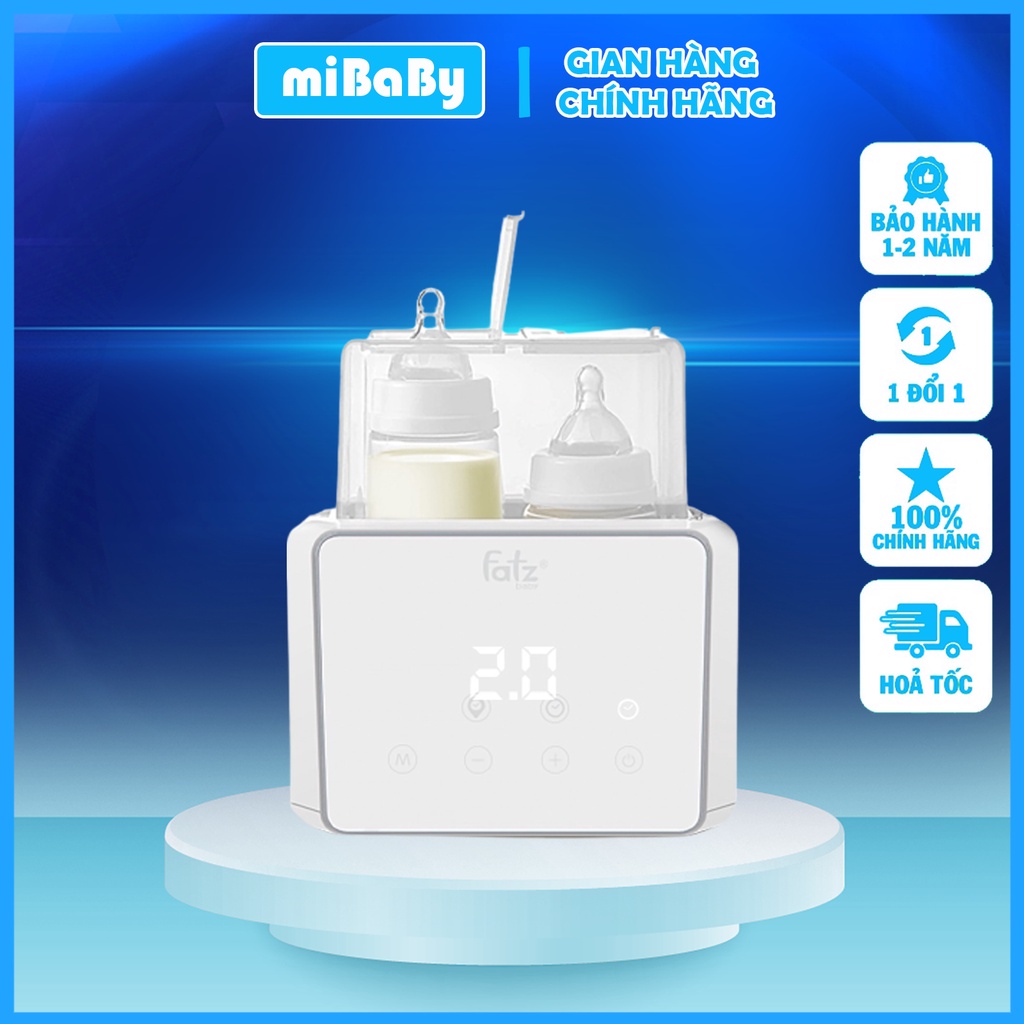 Máy hâm sữa và tiệt trùng Fatz Baby Duo 3 / Duo 3 Plus có chức năng hâm / rã đông thức ăn [BH 2 NĂM]