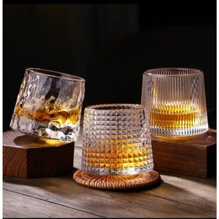 Bộ 6 ly thuỷ tinh xoay 360 độ- set ly thuỷ tinh cao cấp
