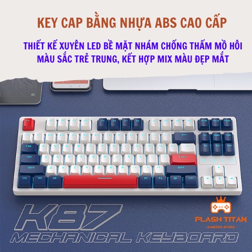 Bàn Phím Cơ Red Switch HOTSWAP K87 Mạch HotSwap 5 pin thay được tất cả các loại switch - Đã Lót Foam - Bảo hành 12 tháng | BigBuy360 - bigbuy360.vn