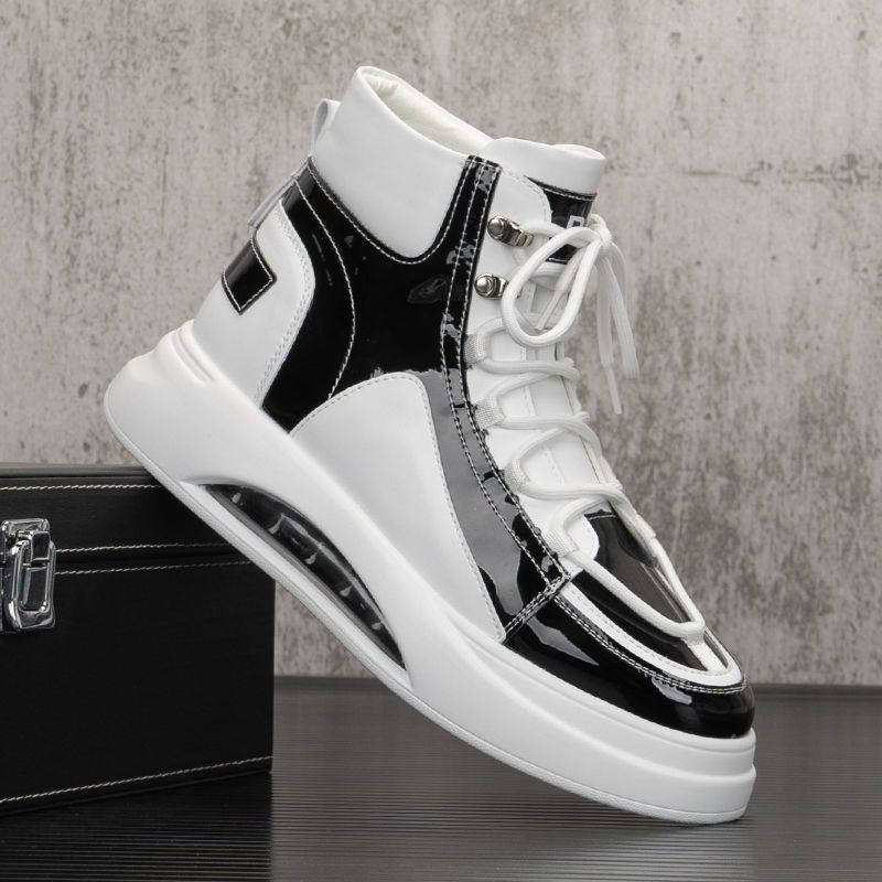 Giày Thể Thao Da Đế Dày Tăng Chiều Cao Phong Cách Châu Âu 2022 Cho Nam