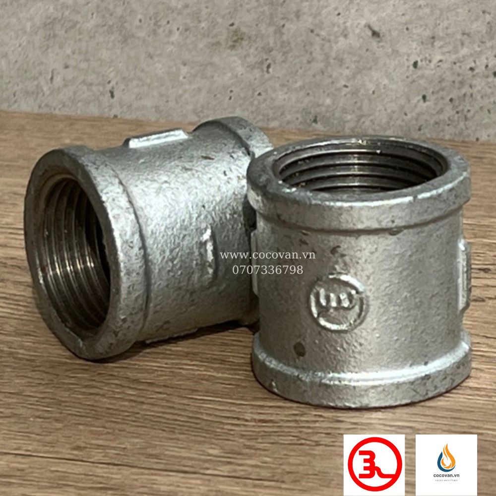 Măng sông ren mạ kẽm jianzhi 21mm đến 49mm