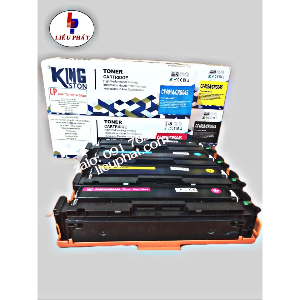 Hộp mực in laser màu Canon MF 631Cn, 632, 633Cdw, 634, 635Cx, LBP 611Cn, 612, 613Cdw - CRG 045 BK /C / Y /M tương thích