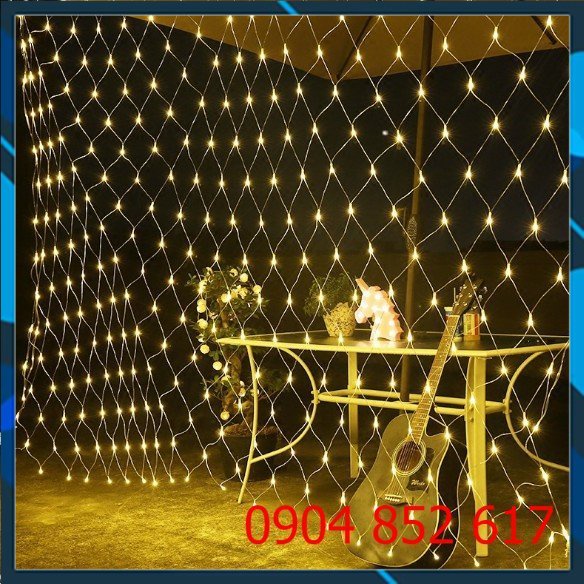 💥Giá Sỉ💥 Đèn led lưới mắt cáo 3mx3m 2mx2m trang trí noel, giáng sinh, ngoài trời