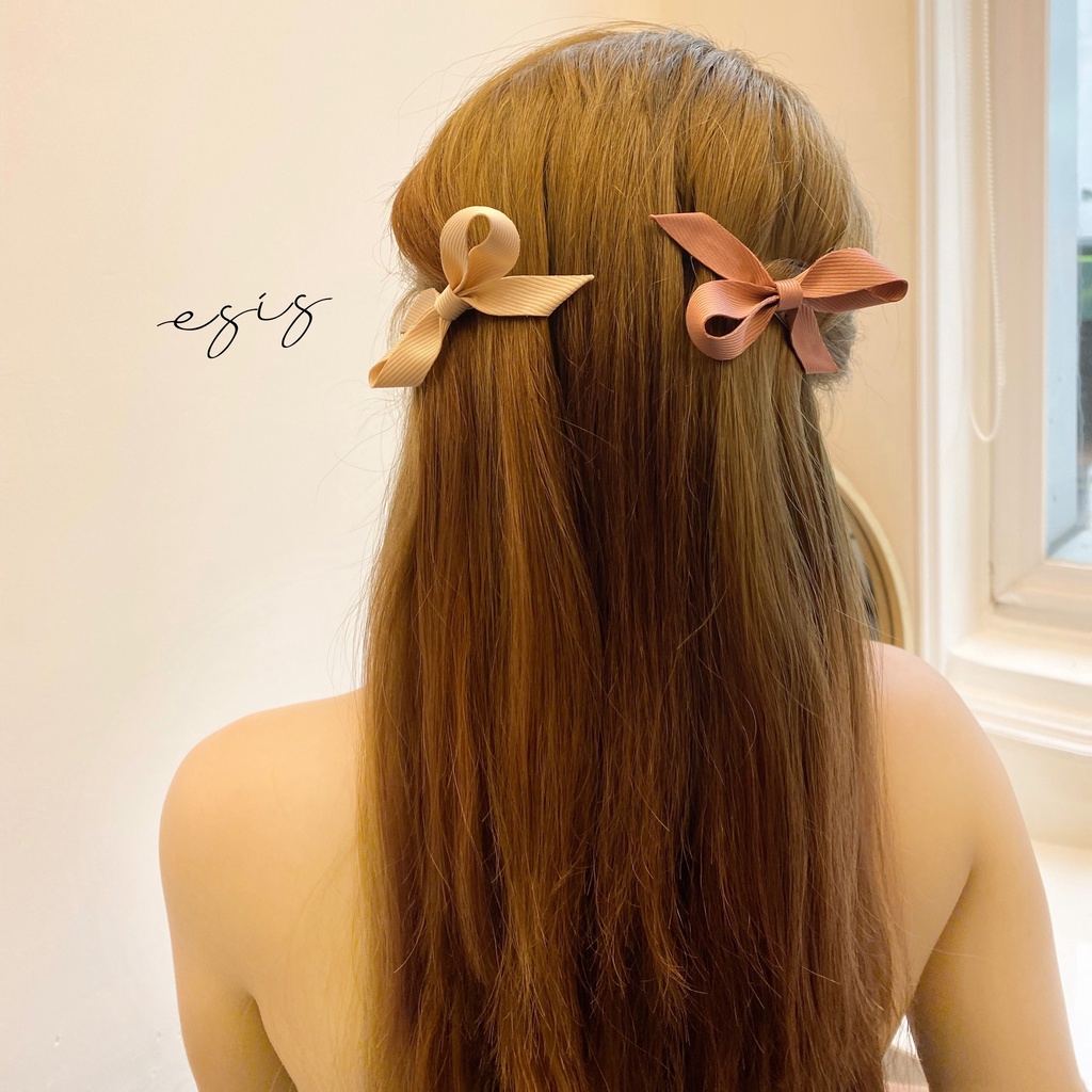 KẸP BẤM ĐÍNH HÌNH NƠ THIẾT KẾ HÀN QUỐC ESIS ACCESSORIES